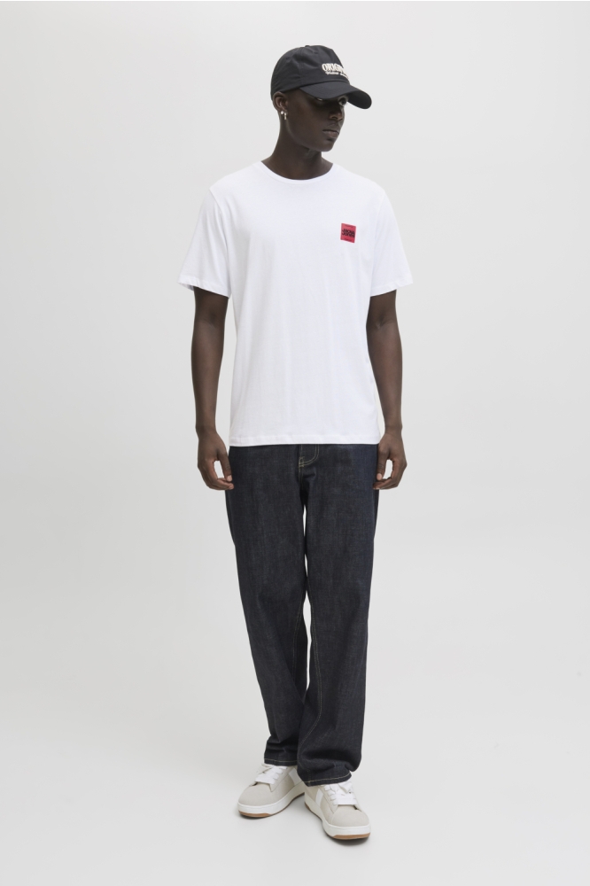 JJBRANDY TEE SS CREW NECK LN 12279100 WHITE